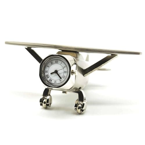 Vintage Aeroplane Desk Clock