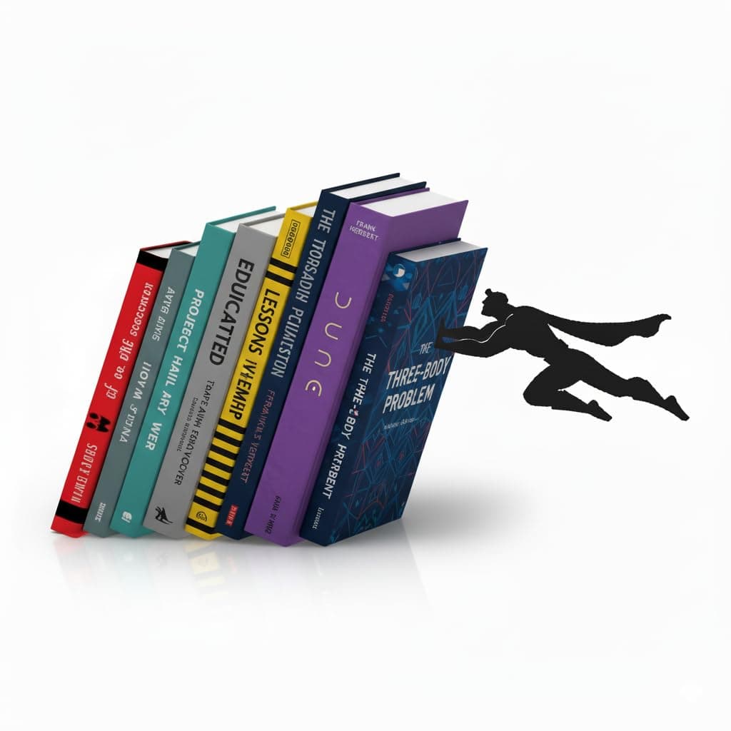 Flying Superhero Bookend