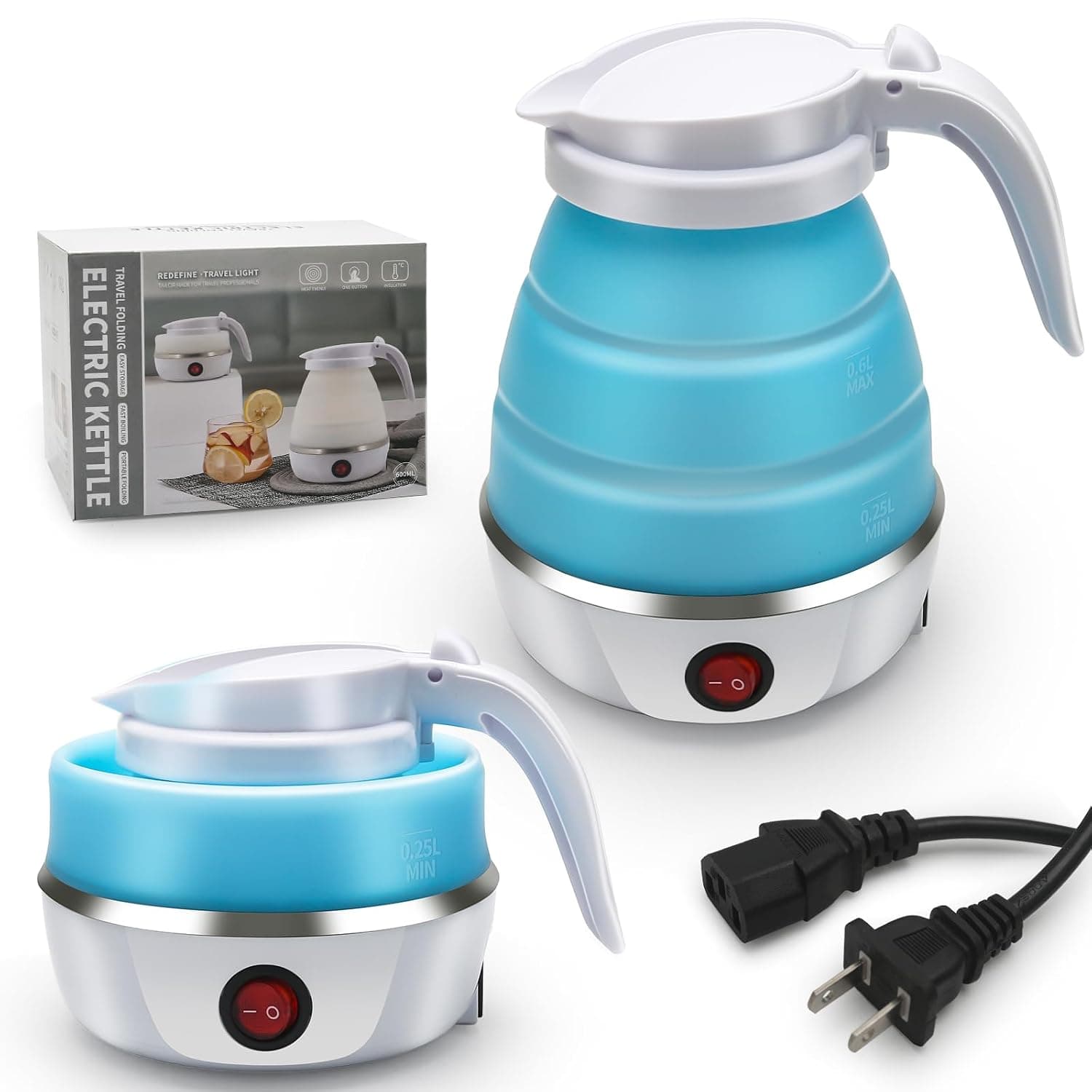 Pancake-Flat Travel Kettle