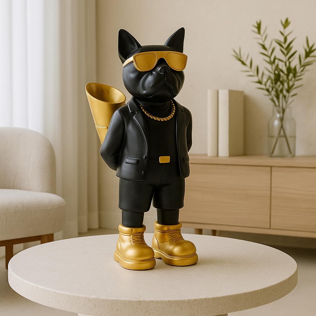 Mob Boss Cat Statue