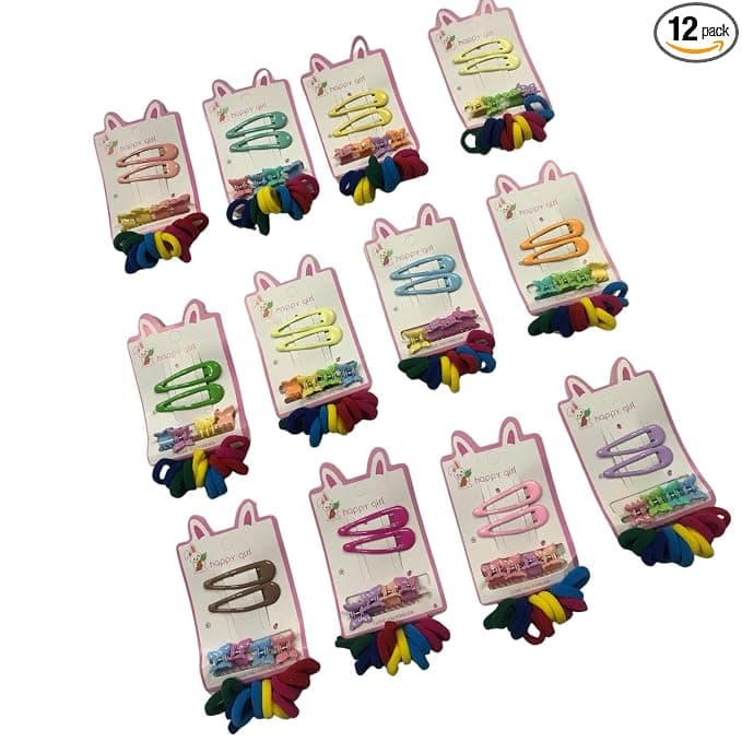 Twelve Kanjak Hair-Clip Sets