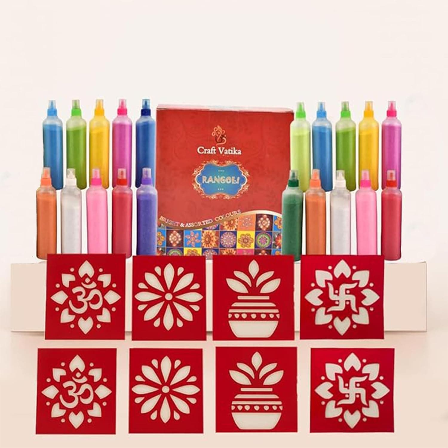 20-Colour Rangoli Kit