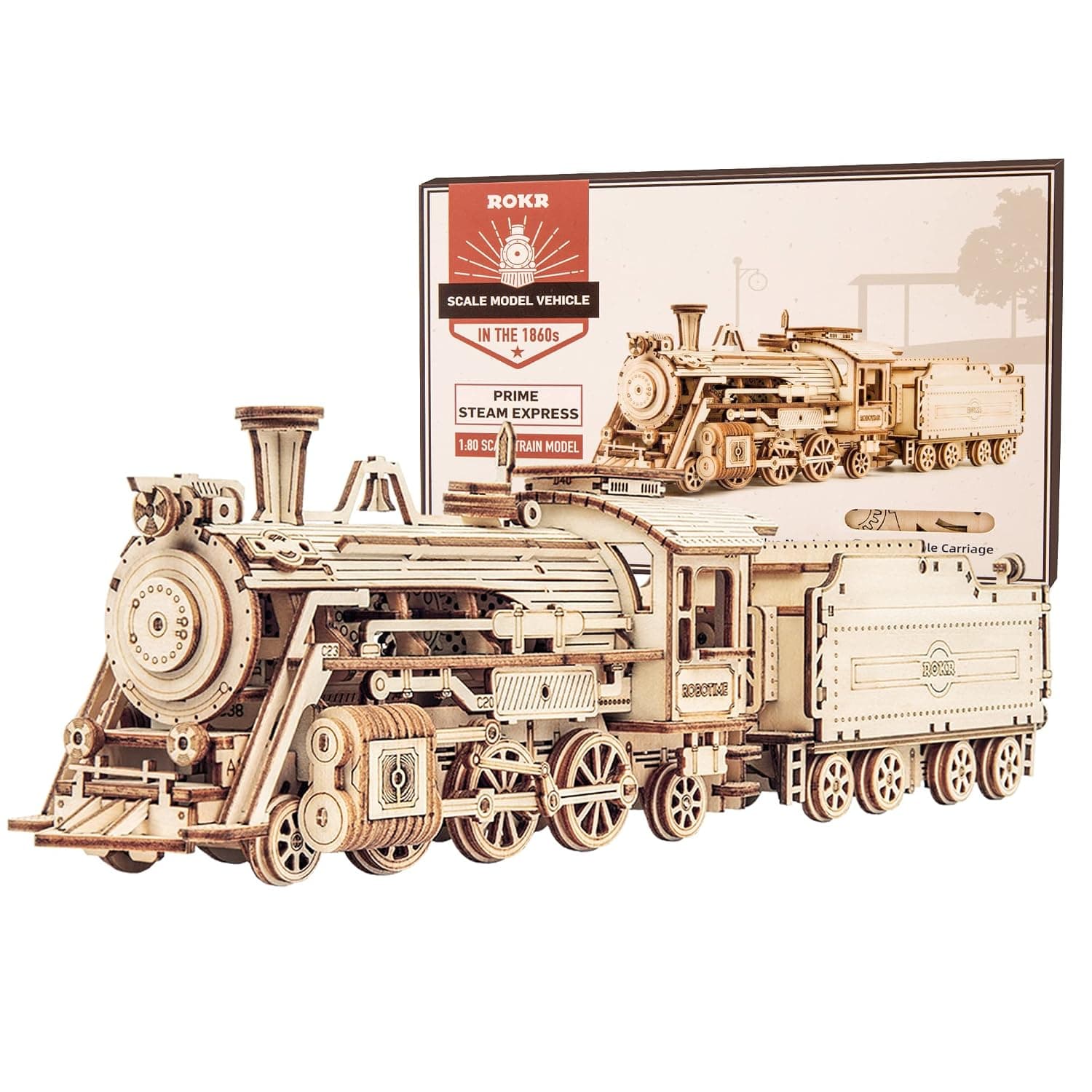 Wooden Steam Train Kit