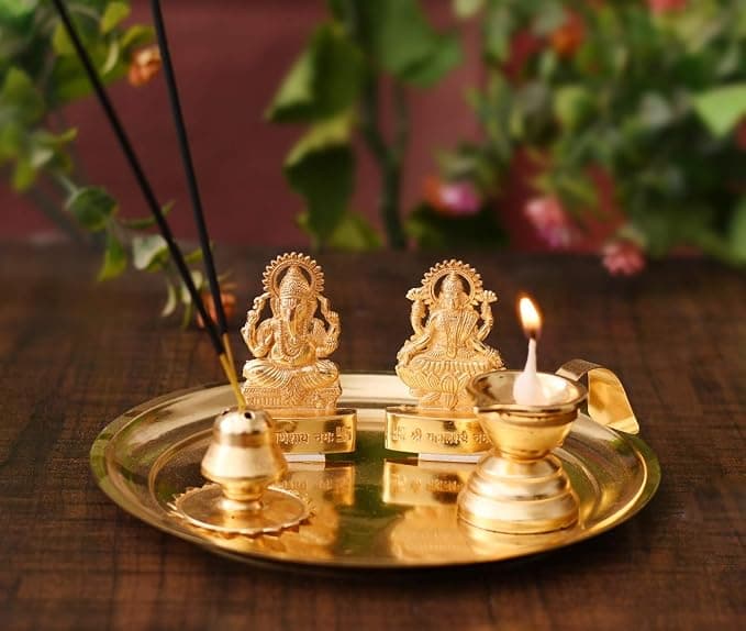 Pooja Thali With Idol