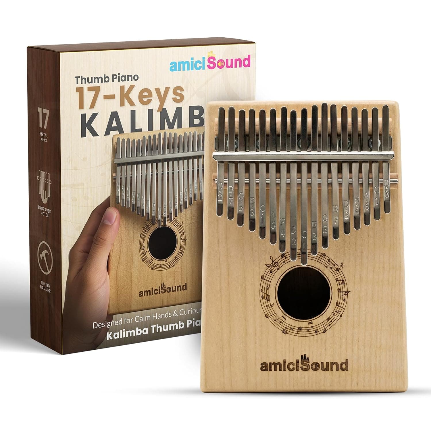 Dual-Wood Kalimba Piano