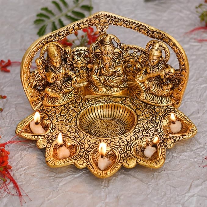 Lakshmi Ganesh Idol Lamp