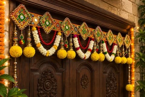 Pearl Jhula Door Toran
